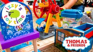 Thomas Train AMUSEMENT PARK CHALLENGE Thomas and Friends with Brio amp Trackmaster Toy Trains 4 Kids [upl. by Lorin]