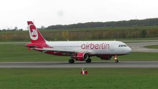 Überstellung Air Berlin BER119P Landung in Wien am 30102017 [upl. by Eissehc]