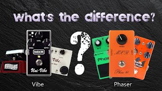 Whats The Difference UniVibe and Phaser [upl. by Ymiaj]