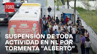 Suspenden labores y transporte público ante tormenta tropical Alberto  Las Noticas [upl. by Delos]