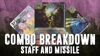 Dice Masters Combo Breakdown Staff and Missile [upl. by Sada]