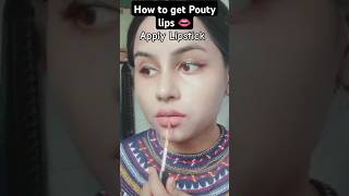 How to get Pouty Lips lipstichack shorts makeuphack viral [upl. by Animehliw953]