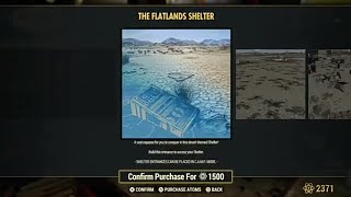 F76 The Flatlands Shelter Dimensions and CAMP Budget [upl. by Hepzi]