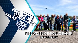 Nieuwe jeudeboulesbanen in gebruik  8 oktober 2024  Peel en Maas TV Venray [upl. by Puna98]