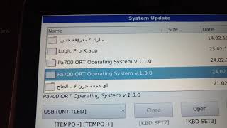 korg pa700 oriental  update system تحديث الاورغ [upl. by Previdi]