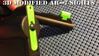 3D Printed Modified Sights for AR7 [upl. by Thanos]