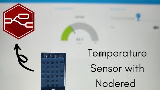 How to use Temperature sensor with Nodered [upl. by Airdnat]