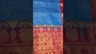 ₹4699 Pure kanchipuram semi silk sarees with rich pallu and blouse 41 brocket sarees saree [upl. by Rehpotsirh]