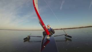 Steinhude Eissegeln Januar 2017 Steinhuder Meer  ice sailing ijszeilen bojery [upl. by Northway]