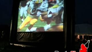 2012 Superbowl XLVI on 23ft Crowd Pleaser Screen 2512 [upl. by Sauveur]