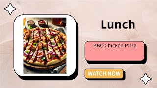 BBQ Chicken Pizza A Flavorful and Easy Lunch Delight [upl. by Rasecoiluj]