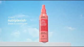 Multibenefit Hair Treatment with Nutriplenish Leavein Conditioner  Aveda [upl. by Giana707]