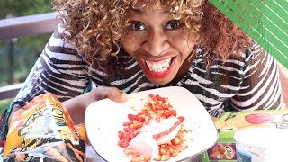 XXTRA FLAMIN HOT CHEETOS AND ICE CREAM CHALLENGE  GloZell xoxo [upl. by Gaynor]