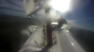 RS Aero 9 Echo Sailing 15mph in 22mph Winds [upl. by Gyasi]