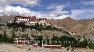 Phyang Monastery on a hilltop in Leh India [upl. by Bierman345]