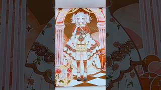 Dressup Sticker Book ASMR  Playing with Stickers shorts stickers asmr diy doll [upl. by Anol890]