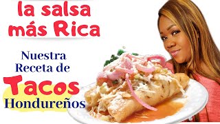 🔴 Haciendo tacos hondureños  Receta la mejor salsa para tacos [upl. by Lledra]