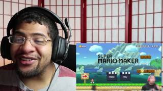 DashieGames Super Mario Maker Rage Compilation REACTION [upl. by Ainatit799]