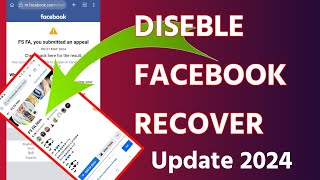 How To Recover Facebook Diseble account 2024 Live Recover Facebook Diseble Account [upl. by Fricke861]