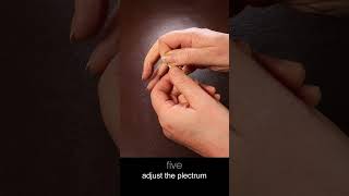 How to hold a plectrum correctly How to hold a guitar pick properly guitarlesson guitar [upl. by Ardnovahs]