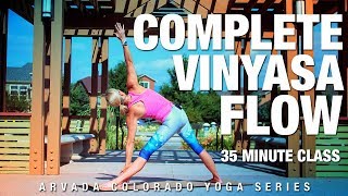 35 Min Complete Vinyasa Flow Yoga Class  Five Parks Yoga [upl. by Aramot]