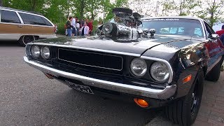 SUPERCHARGED 572 HEMI Dodge Challenger  Amazing V8 Sound [upl. by Laehcimaj]