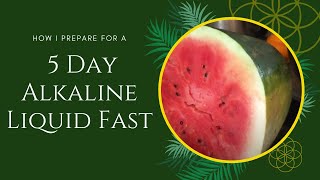 How I Prepare for 5 Day Alkaline Liquid Fast [upl. by Yenial]