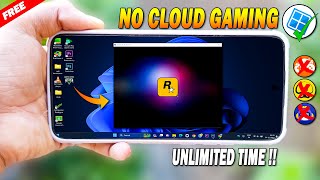 Play PC Games on Mobile Without Cloud Gaming  Run Windows On Mobile [upl. by Noryahs]