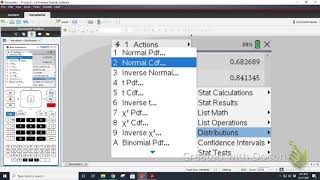 TI Nspire normalcdf [upl. by Tiedeman890]