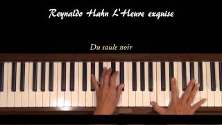 R Hahn LHeure exquise Piano Accompaniment Tutorial [upl. by Codi]