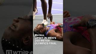 Upset in men’s 200m Olympics final Noah Lyles collapses  Via AP [upl. by Mcdowell442]