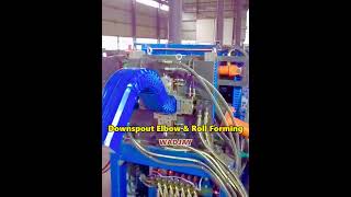 Gutter Downspout Elbow amp Roll Forming Machine [upl. by Lull]