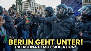 Eskalation in Berlin 😱🔥 Schlägerei auf Arabischen Demo 🤯 [upl. by Nnaasil]