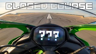 2023 Kawasaki Ninja ZX4RR Top Speed Test [upl. by Walke]