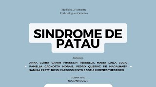 Genética e Embriologia da Sindrome de Patau [upl. by Llerut]