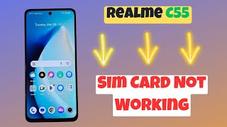 Realme C55 How To Solve Sim Card Not Working Problem Solution [upl. by Vasiliu402]