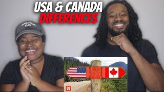 🇨🇦 American Couple Reacts quot25 FUNNY Differences Between Canadians and Americansquot [upl. by Sisto330]