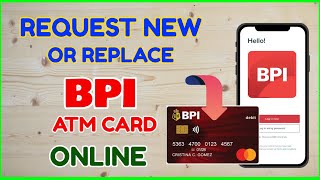 How to Request Replace BPI Debit ATM Card Online How much BPI Card [upl. by Chavaree]