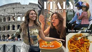 italy TRAVEL WITH ME  what I eat my lizzie mcguire era exploring Rome [upl. by Anna]