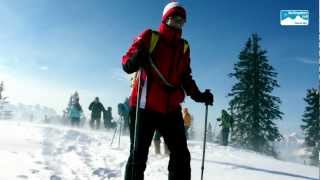 Winterwandern Schneeschuh Bayern Deutschland Schneeschuhwanderung Predigtstuhl Bad Reichenhall [upl. by Bortman]