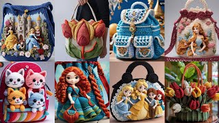 TOP 50 AMAZING CROCHET HANDMADE EMBROIDERY CLUTCH BAGS TOTE BAGS PURSE 👛 FREE PATTERN DIY PROJECTS [upl. by Eleik500]