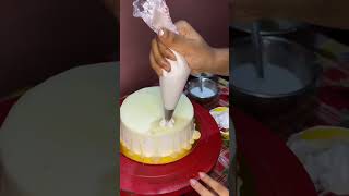 White Forest ￼cake testy yummy 🤤 homemade simple design cake [upl. by Ardaed]