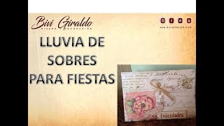 COMO HACER LLUVIA DE SOBRES PARA FIESTASMANUALIDADES CON PAPEL [upl. by Firmin]