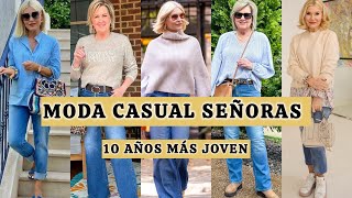 MODA CASUAL PARA SEÑORAS MODERNAS  LUCE DIES AÑOS MÁS JOVEN CON ROPA DE MODA SEÑORA [upl. by Nessnaj]