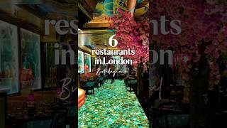 6 restaurants in London for Birthday meals 🇬🇧 things to do in London londontravel londontrip [upl. by Atikahc999]