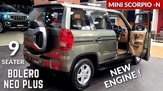 2024 Mahindra Bolero Neo Plus 9 Seater SUV  Extra Powerful Diesel Engine  Features Price  Bolero [upl. by Aissatsan]