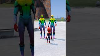 SPIDER MAN DUPLICATE CAME TO HIS HOUSE  gta5 shorts shortsfeed ironman [upl. by Lathan214]