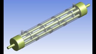 Analysis of heat transfer in shell amp tube heat exchanger with baffle amp multiple in amp out Part1 [upl. by Vallery]