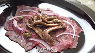 Carpaccio de Filete de Res con Aderezo Italiano Parmesano Gavilla® [upl. by Mill]