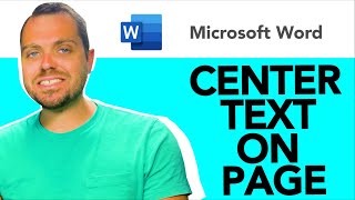 Microsoft Word How to Center Text on a Page Vertically and Horizontally [upl. by Tabbie]